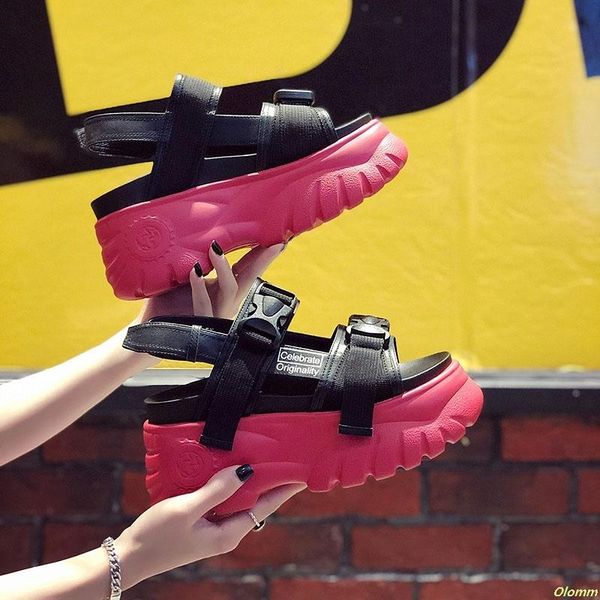 women sandals 2021 platform wedges shoes for high heels sandalias mujer summer leather wedge, Black
women sandals 2021 platform wedges shoes for high heels sandalias mujer summer leather wedge, Black