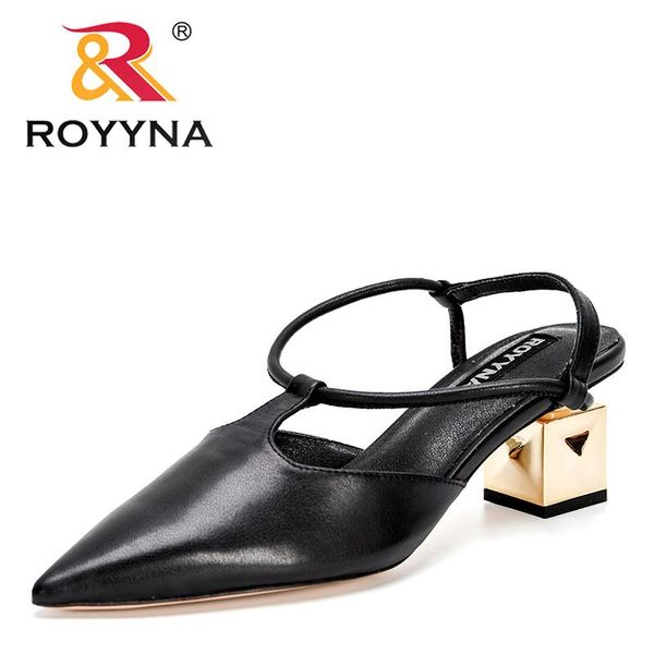 sandals royyna 2021 designers genuine leather brand woman pumps metal heels party shoe pointed toe slip on office ladie dress shoes, Black
sandals royyna 2021 designers genuine leather brand woman pumps metal heels party shoe pointed toe slip on office ladie dress shoes, Black