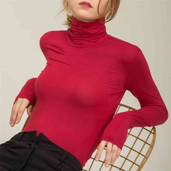 chohill fall slim fit autumn casual modal basis long sleeve tshirt women turtleneck elegant solid color for women plus size 210406, White
chohill fall slim fit autumn casual modal basis long sleeve tshirt women turtleneck elegant solid color for women plus size 210406, White