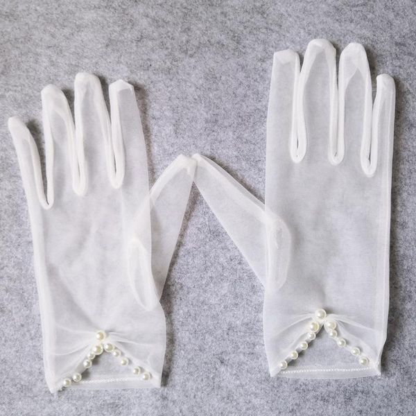 bridal gloves white tulle bidal wedding for bride prom party dress with women pearl beaded sheer guantes transparentes
bridal gloves white tulle bidal wedding for bride prom party dress with women pearl beaded sheer guantes transparentes