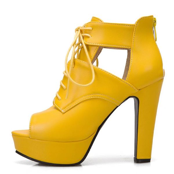 fashion peep toe ankle boots for women sandal high heels platform summer shoes lace-up yellow white blue female dress, Black
fashion peep toe ankle boots for women sandal high heels platform summer shoes lace-up yellow white blue female dress, Black