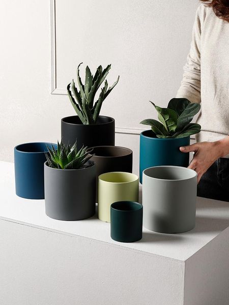 planters & pots 1pc pure color ceramic flower pot home decoration succulent flowerpot plants holder with hole bottom
planters & pots 1pc pure color ceramic flower pot home decoration succulent flowerpot plants holder with hole bottom