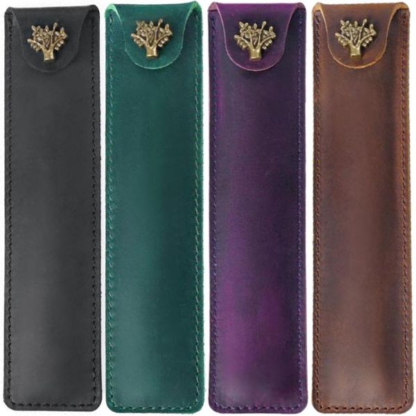 pencil bags genuine leather pen pouch holder single bag case with snap button for rollerball fountain ballpoint
pencil bags genuine leather pen pouch holder single bag case with snap button for rollerball fountain ballpoint