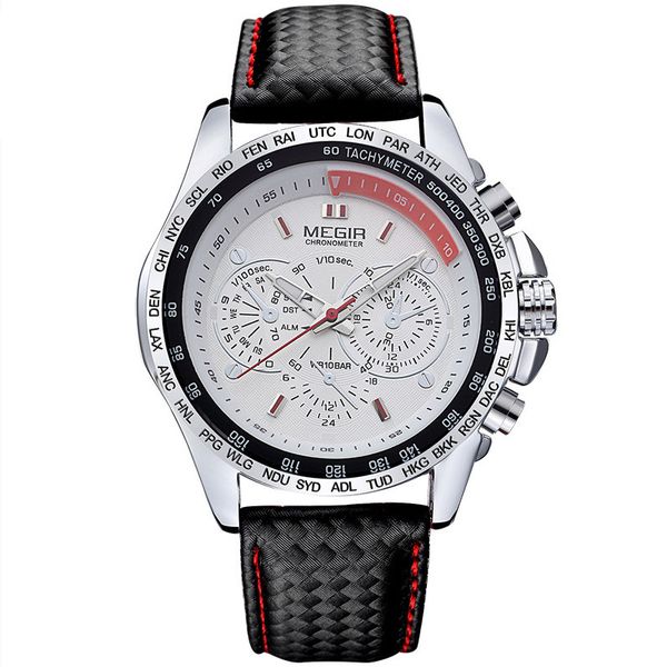 megir gentlemen watches brand luxury quartz men fashion light-turning army waterproof polar clock relogio masculino 1010g, Slivery;brown
megir gentlemen watches brand luxury quartz men fashion light-turning army waterproof polar clock relogio masculino 1010g, Slivery;brown