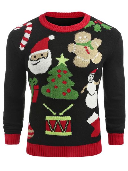 men's sweaters christmas sweater men pullover slim fit jumper knitwear warm autumn santa casual clothing, White;black
men's sweaters christmas sweater men pullover slim fit jumper knitwear warm autumn santa casual clothing, White;black