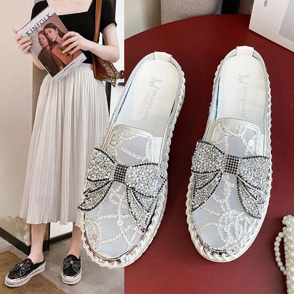 slippers 2021 crystal butterfly - flat platform shoes and summer semi-slip women's blow breathable network slide, Black
slippers 2021 crystal butterfly - flat platform shoes and summer semi-slip women's blow breathable network slide, Black