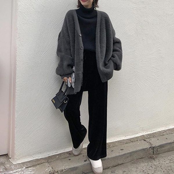 women's knits & tees winter clothing women lazy korean fashion weaned vest loose v-neck trui jas sueters the mujer blusa frio feminina, White
women's knits & tees winter clothing women lazy korean fashion weaned vest loose v-neck trui jas sueters the mujer blusa frio feminina, White