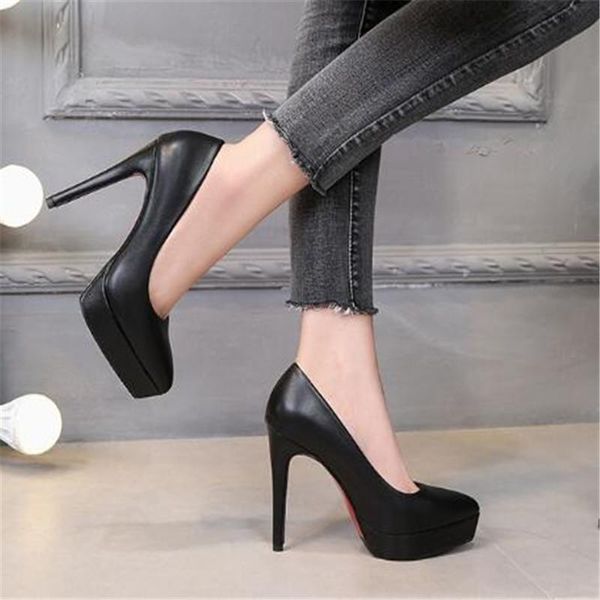dress shoes women's pumps thin heel high heels 12cm pointed women platform wedding party, Black
dress shoes women's pumps thin heel high heels 12cm pointed women platform wedding party, Black