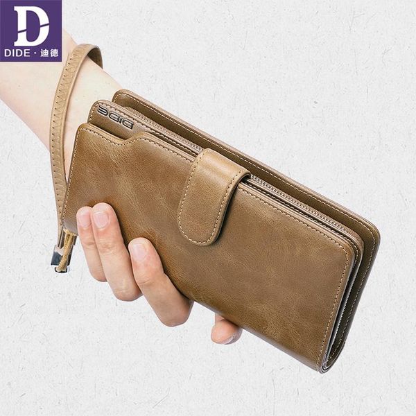wallets dide genuine leather double zipper men coin purses male wallet purse card holder long clutch business, Red;black
wallets dide genuine leather double zipper men coin purses male wallet purse card holder long clutch business, Red;black
