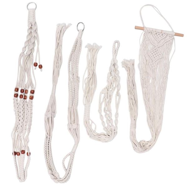 decorative objects & figurines 4pcs hand woven flower pot tuck net string bag plant hanger lowerpot hanging holder basket for home
decorative objects & figurines 4pcs hand woven flower pot tuck net string bag plant hanger lowerpot hanging holder basket for home