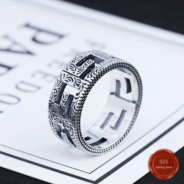 cluster rings s925 sterling silver ring personality fashion couple student pair net red flower hollow shape letter g simple style, Golden;silver
cluster rings s925 sterling silver ring personality fashion couple student pair net red flower hollow shape letter g simple style, Golden;silver
