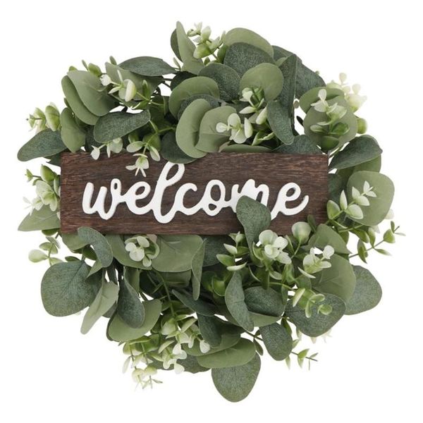 decorative flowers & wreaths artificial plant welcome wreath decor door hanging garland ornament simulation leaf for home party
decorative flowers & wreaths artificial plant welcome wreath decor door hanging garland ornament simulation leaf for home party