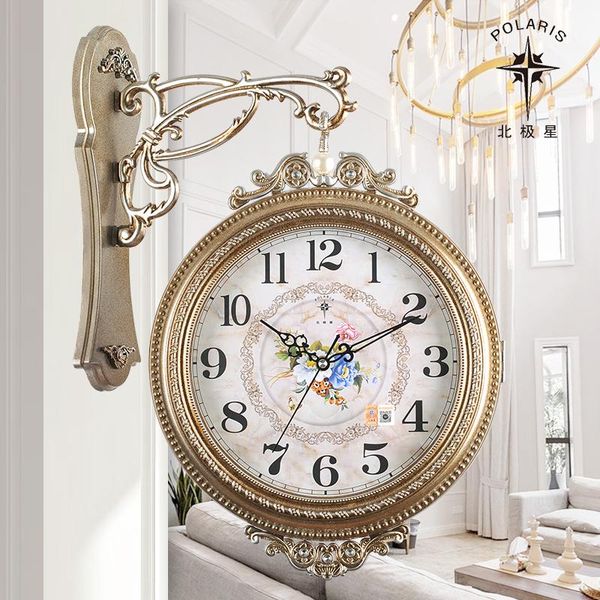 wall clocks european creative clock classic living room vintage double sided modern design reloj de pared home decor df50wc
wall clocks european creative clock classic living room vintage double sided modern design reloj de pared home decor df50wc