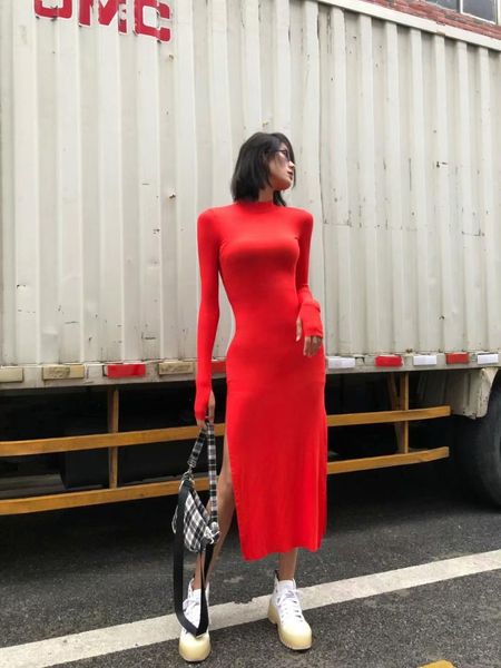 casual dresses 2021 autumn aand winter long dress soft feminine cashmere sweater female turtleneck knitted pullovers 6colors jumpers, Black;gray
casual dresses 2021 autumn aand winter long dress soft feminine cashmere sweater female turtleneck knitted pullovers 6colors jumpers, Black;gray