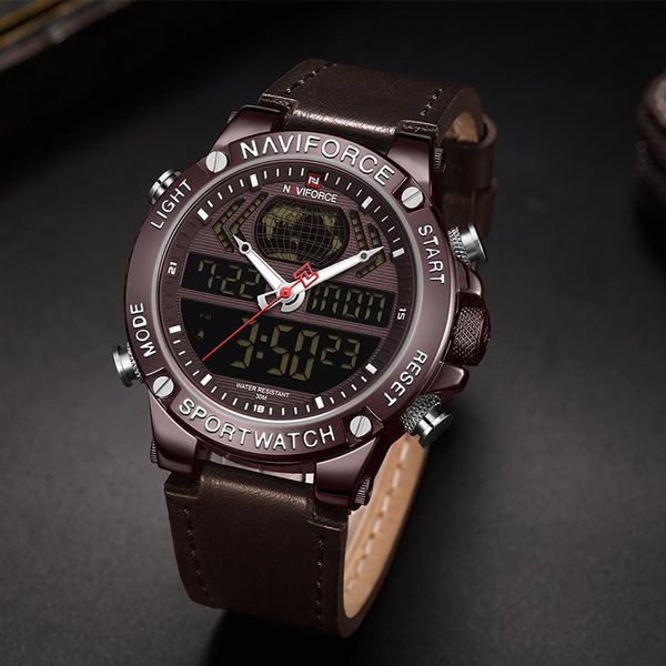 wristwatches naviforce watches mens military digital sport quartz wristwatch fashion waterproof luminous clock relogio masculin, Slivery;brown
wristwatches naviforce watches mens military digital sport quartz wristwatch fashion waterproof luminous clock relogio masculin, Slivery;brown