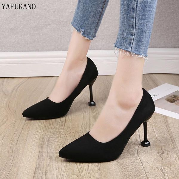 dress shoes 5cm/7cm/9cm lady faux suede high heels woman pointed toe basic pumps women boat, Black
dress shoes 5cm/7cm/9cm lady faux suede high heels woman pointed toe basic pumps women boat, Black