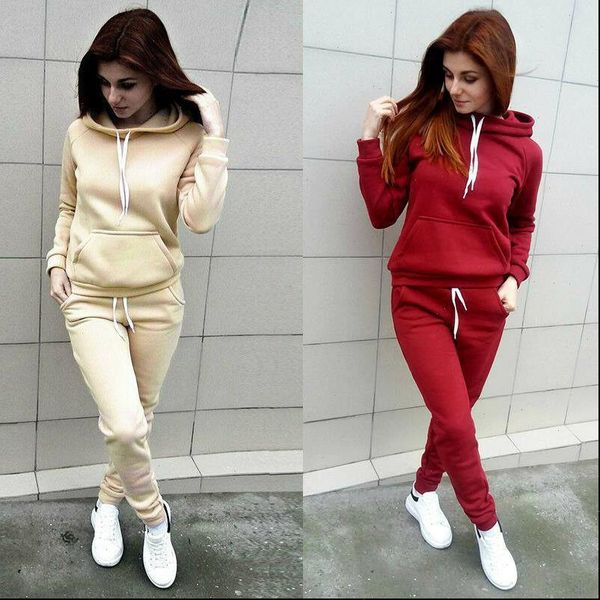 solid autumn womens tracksuits winter 2pcs set hoodies loose hooded tracksuit suit jogging women clothing suits, Gray
solid autumn womens tracksuits winter 2pcs set hoodies loose hooded tracksuit suit jogging women clothing suits, Gray