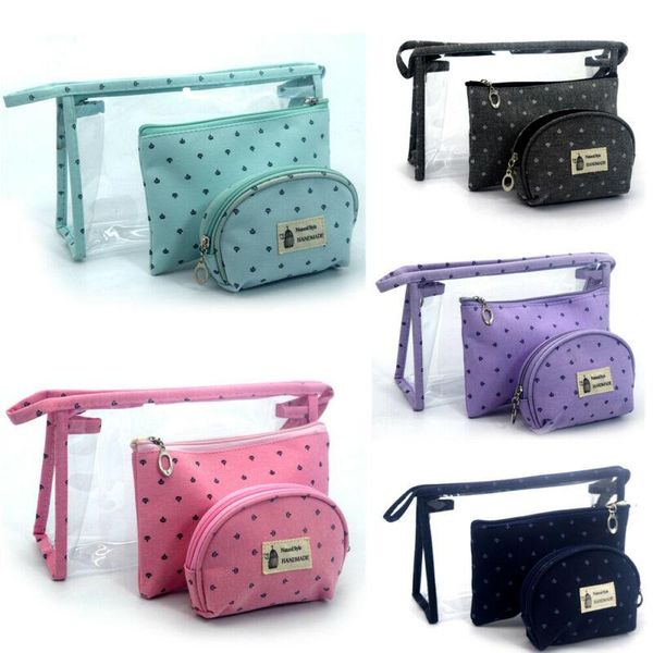 portable 3pcs/set cosmetic bag fashion women dot print waterproof neceser make up pvc travel toiletry bags & cases
portable 3pcs/set cosmetic bag fashion women dot print waterproof neceser make up pvc travel toiletry bags & cases