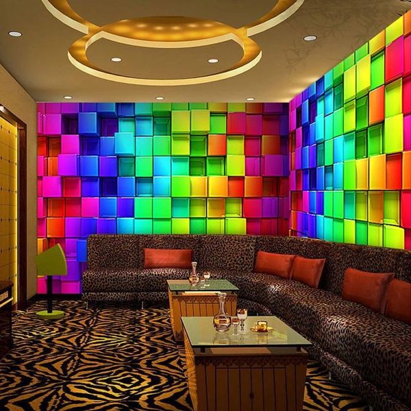 custom size colorful 3d stereo cube wall paper night club house decor ktv living room mural non-woven self adhesive wallpaper wallpapers
custom size colorful 3d stereo cube wall paper night club house decor ktv living room mural non-woven self adhesive wallpaper wallpapers
