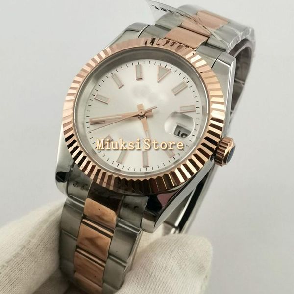 wristwatches 36mm/40mm rose gold men's casual nh35 automatic watch silver case sapphire glass sterile dial mechani, Slivery;brown
wristwatches 36mm/40mm rose gold men's casual nh35 automatic watch silver case sapphire glass sterile dial mechani, Slivery;brown