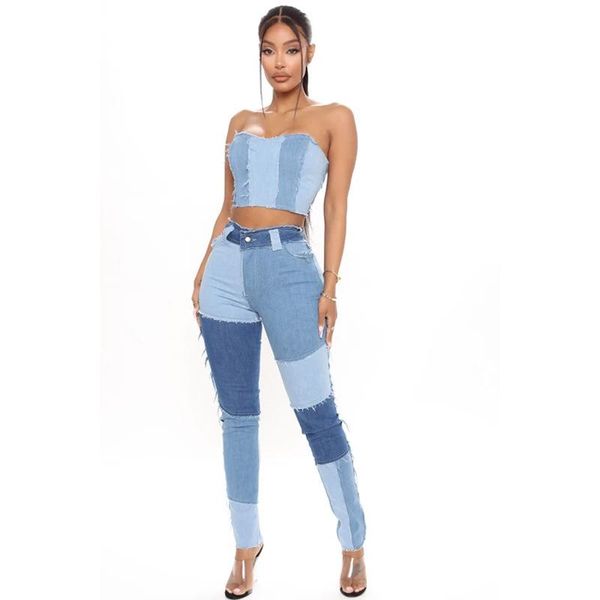 women's jeans super stretch high waist tassel plus size womens pencil slim fit trousers, Blue
women's jeans super stretch high waist tassel plus size womens pencil slim fit trousers, Blue