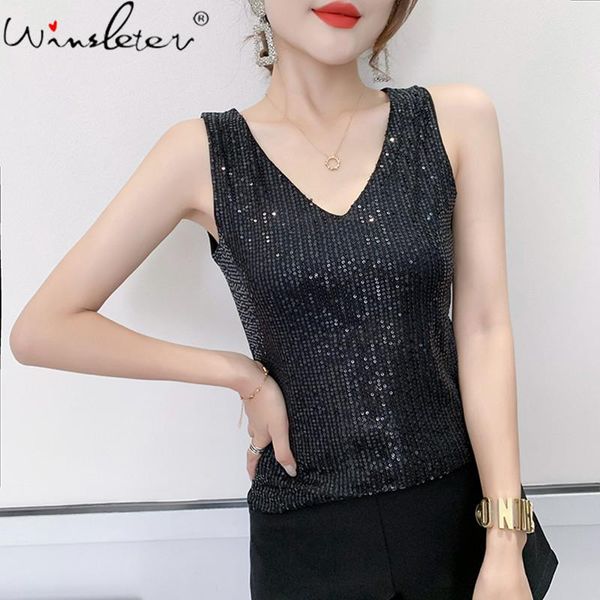 women's tanks & camis summer european style vest chic v-neck shiny beading women sleeveless sequins solid bottoming shirt all matc, White
women's tanks & camis summer european style vest chic v-neck shiny beading women sleeveless sequins solid bottoming shirt all matc, White