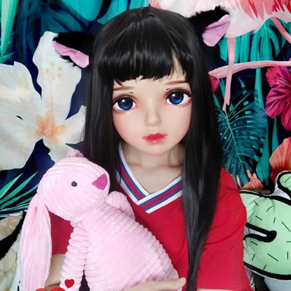party masks (miao11)female sweet girl resin half head kigurumi bjd eyes crossdress cosplay japanese anime role lolita mask with and wig
party masks (miao11)female sweet girl resin half head kigurumi bjd eyes crossdress cosplay japanese anime role lolita mask with and wig