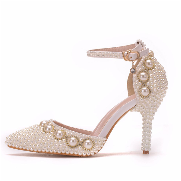 sandals 2021 ankle strap women high heels pumps pointed toe ladies pump elegant pearl party wedding shoes, Black
sandals 2021 ankle strap women high heels pumps pointed toe ladies pump elegant pearl party wedding shoes, Black