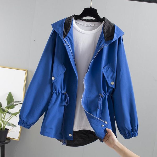 women's jackets women windbreaker coat 2021 spring autumn fashion hooded jacket zipper pockets casual long sleeves feminino coats outwe, Black;brown
women's jackets women windbreaker coat 2021 spring autumn fashion hooded jacket zipper pockets casual long sleeves feminino coats outwe, Black;brown