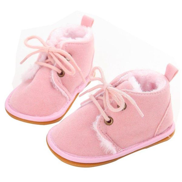 first walkers born boy girl lace-up shoes frist infant autumn baby warm winter