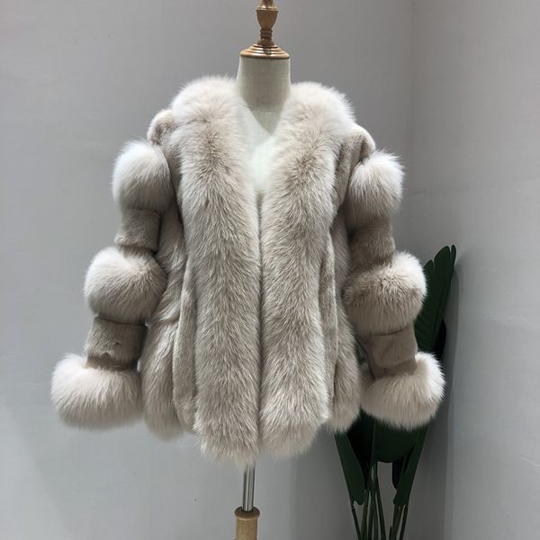 leather sell natural splicing fox winter woman genuine coats real mink fur coat plus size warm, Black
leather sell natural splicing fox winter woman genuine coats real mink fur coat plus size warm, Black