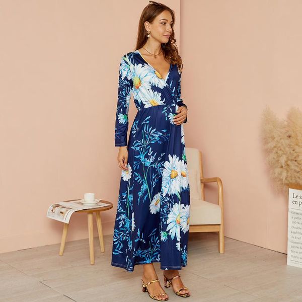 patpat 2021 arrivalmaternity round collar floral full print black short tunic long-sleeve dress maternity dresses, White
patpat 2021 arrivalmaternity round collar floral full print black short tunic long-sleeve dress maternity dresses, White