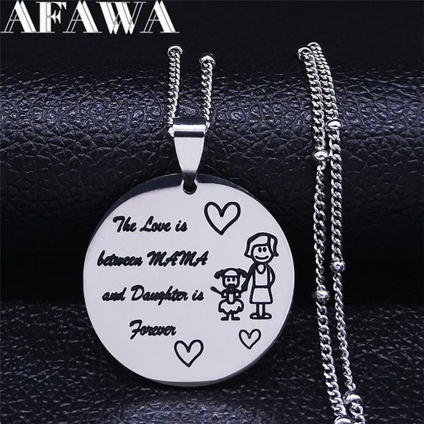 fashion family mama and daughter stainless steel necklaces silver color charm necklace women jewelry cadenas mujer nxs01 pendant
fashion family mama and daughter stainless steel necklaces silver color charm necklace women jewelry cadenas mujer nxs01 pendant