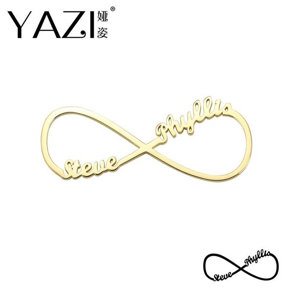 pendant necklaces yazi personalize infinity name necklace engraved couple gold color copper custom jewelry diy memory gift, Silver
pendant necklaces yazi personalize infinity name necklace engraved couple gold color copper custom jewelry diy memory gift, Silver