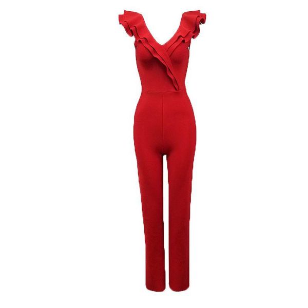 women's jumpsuits & rompers 2021 fashion v neck bandage jumpsuit celebrity regular club party elegant overalls solid runway bodycon lad, Black;white
women's jumpsuits & rompers 2021 fashion v neck bandage jumpsuit celebrity regular club party elegant overalls solid runway bodycon lad, Black;white