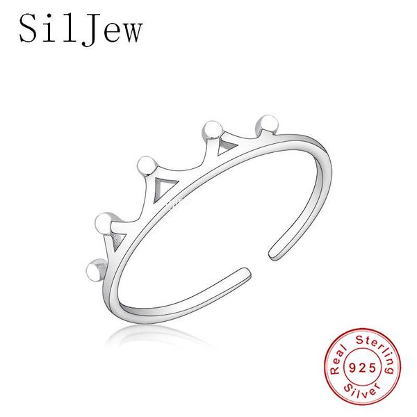 cluster rings siljew 2021 925 sterling silver jewelry opening stunning crown ring gift for women resizable, Golden;silver
cluster rings siljew 2021 925 sterling silver jewelry opening stunning crown ring gift for women resizable, Golden;silver