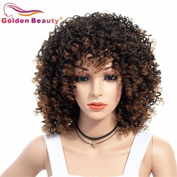 synthetic wigs golden beauty 18inch hair afro kinky curly short bobo high temperature fiber ombre brown with bangs for black women
synthetic wigs golden beauty 18inch hair afro kinky curly short bobo high temperature fiber ombre brown with bangs for black women