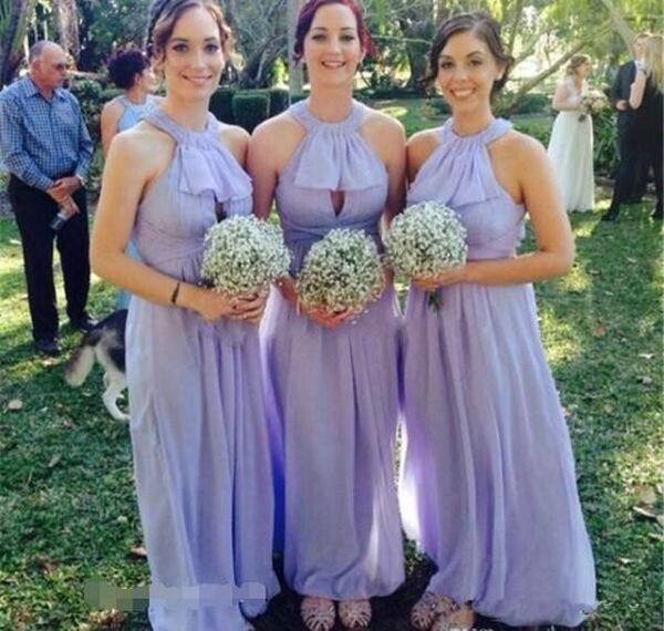 bridesmaid dress country style long halter neck lavender chiffon formal maid of honor wedding guest gown custom made plus, White;pink
bridesmaid dress country style long halter neck lavender chiffon formal maid of honor wedding guest gown custom made plus, White;pink
