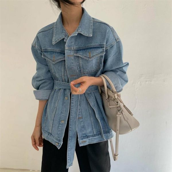 early spring denim lace mid-length jacket women's jackets, Black;brown