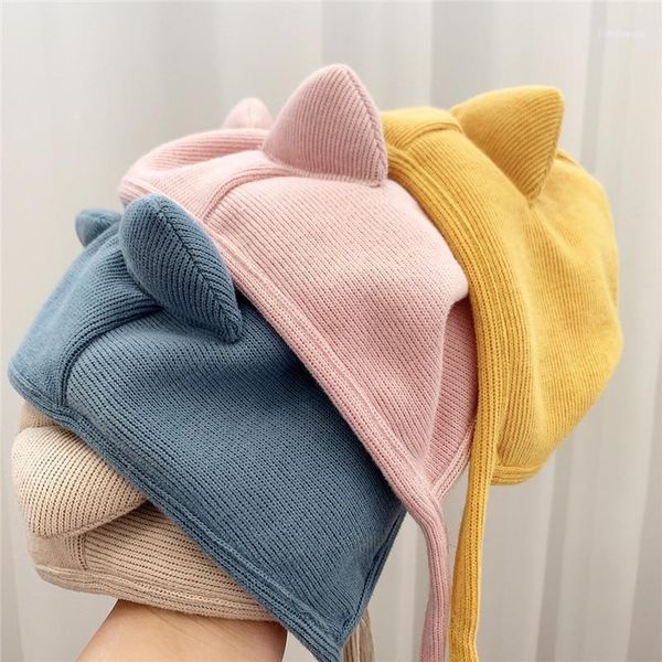 caps & hats baby girls boys cute ribbed ears beanie with chin strap autumn spring solid color bonnet hat for born infant1, Yellow
caps & hats baby girls boys cute ribbed ears beanie with chin strap autumn spring solid color bonnet hat for born infant1, Yellow