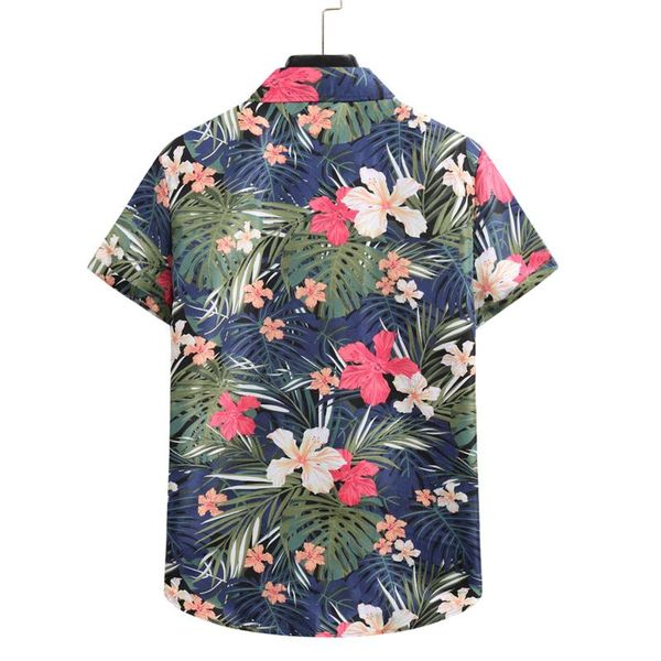 men hawaiian trendy breathable shirt casual lapel neck short sleeve button brand flower chic loose streetwear blouse men's shirts, White;black
men hawaiian trendy breathable shirt casual lapel neck short sleeve button brand flower chic loose streetwear blouse men's shirts, White;black
