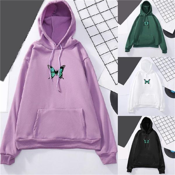autumn ladies hoodies harajuku butterfly print hooded casual women's sweatshirts streetwear fashion female pullovers &, Black
autumn ladies hoodies harajuku butterfly print hooded casual women's sweatshirts streetwear fashion female pullovers &, Black