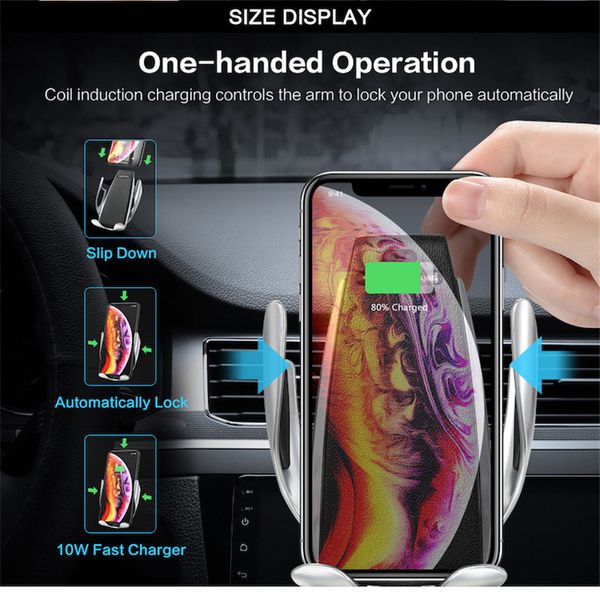 magic clip s5 car phone holder 10w wireless charger infrared smart induction shrink air outlet bracket for iphone samsung phones
magic clip s5 car phone holder 10w wireless charger infrared smart induction shrink air outlet bracket for iphone samsung phones