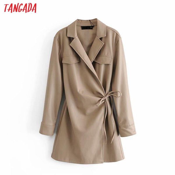 casual dresses tangada 2021 autumn winter women black faux leather dress with slash ladies long sleeve short am32, Black;gray
casual dresses tangada 2021 autumn winter women black faux leather dress with slash ladies long sleeve short am32, Black;gray