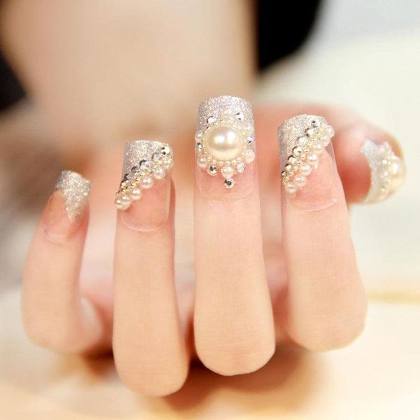 fashion white nail art tips pearl acrylic gem glitter manicure diy decoration thrk889 decorations, Silver;gold 
fashion white nail art tips pearl acrylic gem glitter manicure diy decoration thrk889 decorations, Silver;gold