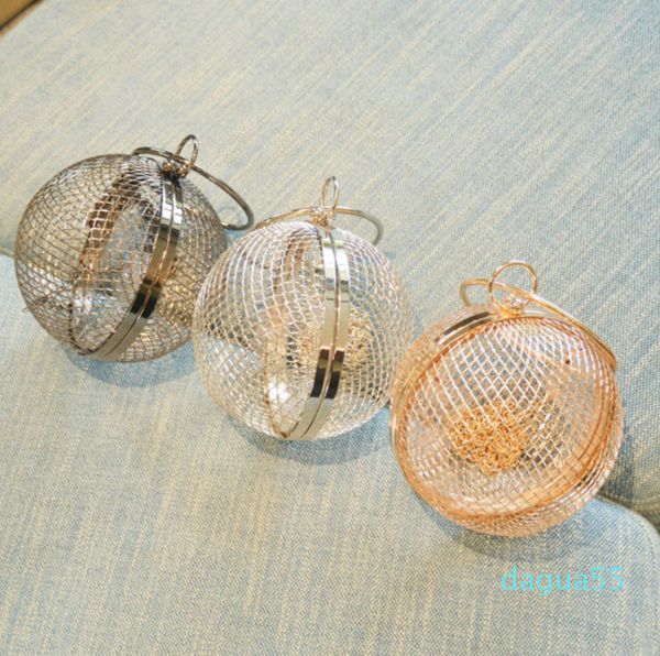 luxury metal hollowed out ball dinner fashion evening party portable straddle women's bag
luxury metal hollowed out ball dinner fashion evening party portable straddle women's bag