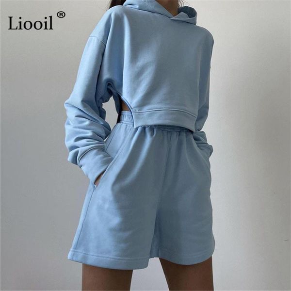 women's tracksuits 2 piece set tracksuit short hooded sweatshirt and shorts with pockets streetwear long sleeve casual jogger fema, Gray
women's tracksuits 2 piece set tracksuit short hooded sweatshirt and shorts with pockets streetwear long sleeve casual jogger fema, Gray