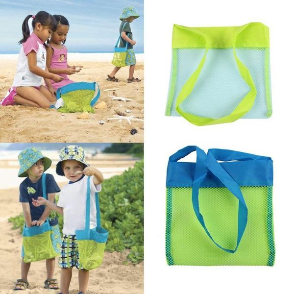 storage bags beach bag sundries portable mesh travel folding ba l1q0