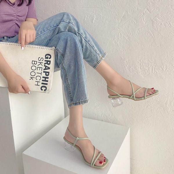 sandals comemore 2021 summer transparent chunky high heels shoes women sandalias fairy solid narrow band slip on gladiator woman, Black
sandals comemore 2021 summer transparent chunky high heels shoes women sandalias fairy solid narrow band slip on gladiator woman, Black