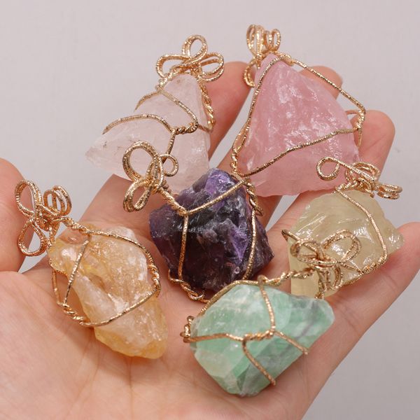 wire wrap irregular raw chakra natural stone charms pendant reiki healing crystal charm fashion diy necklace jewelry making wholesale, Bronze;silver
wire wrap irregular raw chakra natural stone charms pendant reiki healing crystal charm fashion diy necklace jewelry making wholesale, Bronze;silver